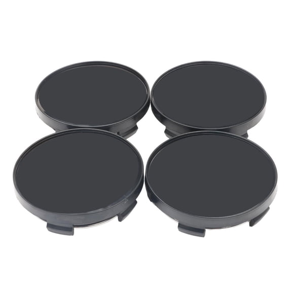 Pack of 4 Universal Black 59mm Dia 5 Clip Auto Wheel Tyre Center Hub Caps Cover