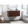 thumbnail image 2 of 40 inch single bathroom vanity in walnut, 2 of 8