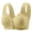 Yellow, variant on Purcolt Women's Floral Lace Front Closure Bra Wirefree Post-Surgery Bra Full Coverage Everyday Bra Comfortable Snap Closing Bras, 36-46BC