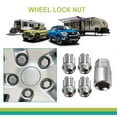 4pcs Universal Wheel Lock Lug Nuts Anti Theft Locking Nuts with 1pc