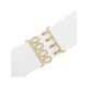 thumbnail image 3 of Cinturones elásticos de moda vintage para mujeres INSPIRE CHIC, con hebilla interlock, banda elástica para vestidos y abrigos 65x6cm/25.6x2.4" Blanco, 3 of 7