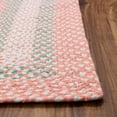 thumbnail image 2 of Super Area Rugs Country Braided Farmhouse Cotton Reversible Area Rug Coral & Green - Rectangle 2' X 3', 2 of 5