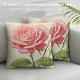 thumbnail image 3 of COMIO  Throw Pillow Covers Home Decor Vintage Rose Flower Butterfly Pillow Cases Decorative Outdoor Cushion Couch Sofa Pillowcases, 3 of 5