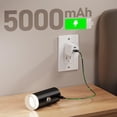 thumbnail image 3 of Battery Operated Wall Sconces Set of 2, Dimmable Swing Arm LED Wall Lamps with Remote Control, Ideal for Bedroom, Living Room, and Reading Decor - No Hardwiring Required, 3 of 9