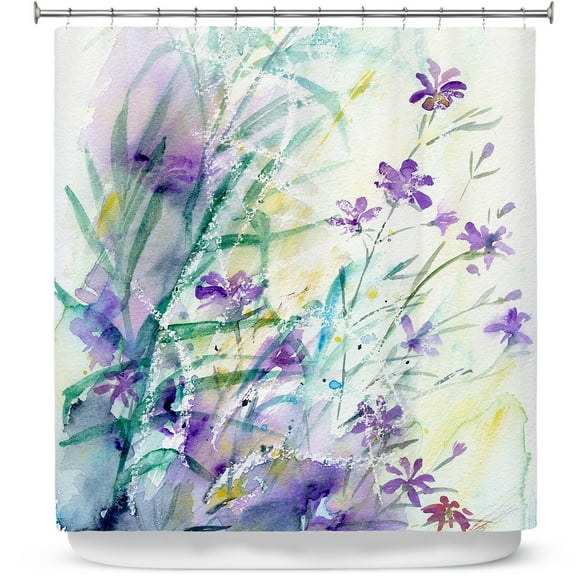 Shower Curtains 70" x 84" from DiaNoche Designs by Amanda Hawkins - Hedgerow Flowers