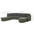 thumbnail image 4 of vidaXL 4 Piece Garden Lounge Set with Cushions Poly Rattan Grey, 4 of 4