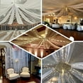thumbnail image 5 of Efavormart 20 FT Fire Retardant Nude Sheer Voil Curtain Panel Backdrop - Premium Collection, 5 of 11