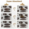 thumbnail image 4 of Coffee Mat for Countertops, Coffee Beans Modern Grey Dish Drying Mat 2 Pcs for Kitchen Coffee Bar Accessories, Coffee Maker Espresso Machine Dish Rack Hide Stain Rubber Backed 12x19In, 4 of 6