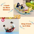 thumbnail image 6 of Teeter Totter Seesaw for Kids, 3-Person Heavy Duty Metal Rocking Seesaw for Toddlers Boys Girls Age 3-8, Indoor Outdoor Rocker Toy with Easy-Grip Handles, 6 of 7