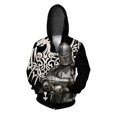thumbnail image 4 of Sudadera con capucha de otoño para hombre, sudadera con capucha con estampado de caballero y guerrero, sudadera con cremallera, sudadera con capucha informal holgada, ropa Y2k, sudadera, 4 of 5