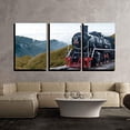 thumbnail image 2 of wall26 - 3 Piece Canvas Wall Art - Vintage Black Steam Powered Railway Train - Modern Home Art Stretched and Framed Ready to Hang - 16"x24"x3 Panels, 2 of 3
