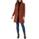 thumbnail image 2 of Abrigo de invierno para mujer INSPIRE CHIC, con solapa muesca, doble botonadura, abrigo tipo trench, talla XL, marrón rojizo, 2 of 6