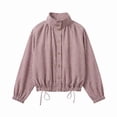 thumbnail image 4 of Women's European Checkered Coat Loose Fit Casual Jacket for Spring Autumn, 4 of 5