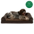 thumbnail image 6 of FurHaven Pet Products Faux Fleece & Chenille Orthopedic Sofa Pet Bed for Dogs & Cats - Coffee, Jumbo, 6 of 13