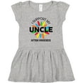 thumbnail image 3 of Inktastic I Support My Uncle Autism Awareness Girls Toddler Dress, 3 of 5
