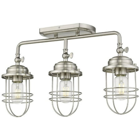 

Beaumont Lane 3 Light Steel Nautical Track Lighting in Pewter