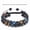 8MM-Blue Tiger + Black Bead + Iron Ore, variant on Triple Protection Bracelet Natural Tiger Eye Agate Stone 8mm Beads Black Obsidian,Crystal Jewelry Stone Bracelets Christmas Gifts for Men Bring Luck Prosperity