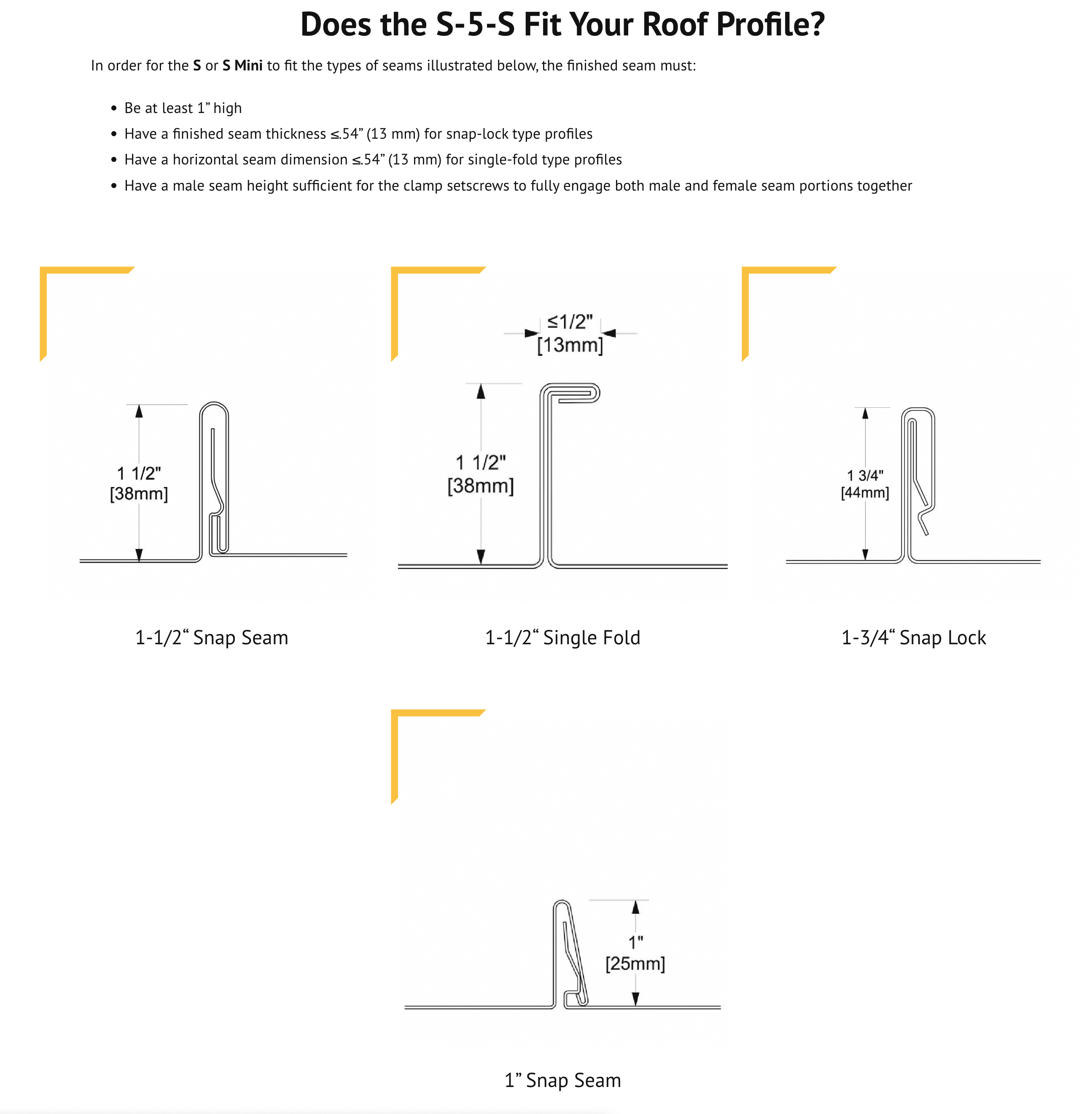 S-5! S-5-S Roof Clamp for Standing Seam Metal Roof, 5 Pack