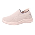 thumbnail image 2 of AUDeals Women's Height Increase Sneakers, Knit Platform Shoes with Breathable Comfort for Walking, Travel and Work (Pink, 6.5), 2 of 9