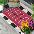 thumbnail image 4 of Pink Hello Sunshine Summer Decorative Doormat, Seasonal Spring Holiday Low-Profile Floor Mat Switch Mat for Indoor Outdoor 17 x 29 Inch, 4 of 6