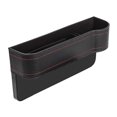thumbnail image 1 of Caja De Almacenamiento Para Asiento De Automóvil, Organizador De Asiento De Automóvil De Cuero Estable Negro De Gran Espacio Resistente Al Desgaste Para Artículos Diarios, 1 of 1