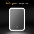 thumbnail image 4 of Htwon Lighted Makeup Mirror Rechargeable Touch Sensor Control for Travel Home Bathroom Vanity, White, 4 of 10