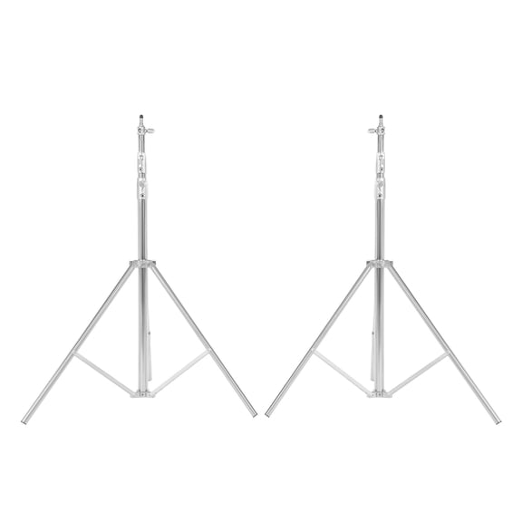 Wildnix Light Stand, Adjustable Height from 3.77 ft to 9.19 ft, Durable Stainless Steel Build, Corrosion-Resistant with 1/4" & 3/8" Mounting Screws