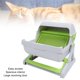 thumbnail image 4 of Caja de arena para gatos autolimpiante semiautomática de plástico PP fácil montaje estilo cubo basculante grande para gatos de interior, 4 of 8