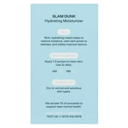 (2 pack) Bubble Skincare Slam Dunk Hydrating Face Moisturizer, for Normal to Dry Skin, 1.7 fl oz/ 50mL