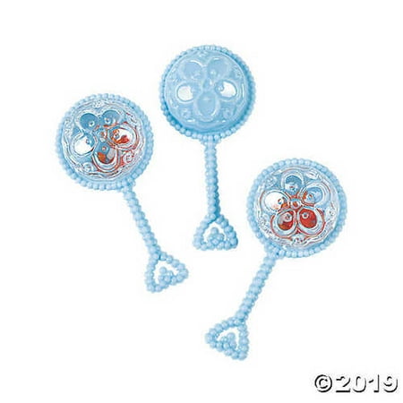 - Pastel Blue Mini Rattle Shower Favors