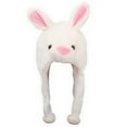 thumbnail image 2 of Plush Hat with Earflaps Soft Washable Movable Ears Animal Cap Costume Supplies, 2 of 8