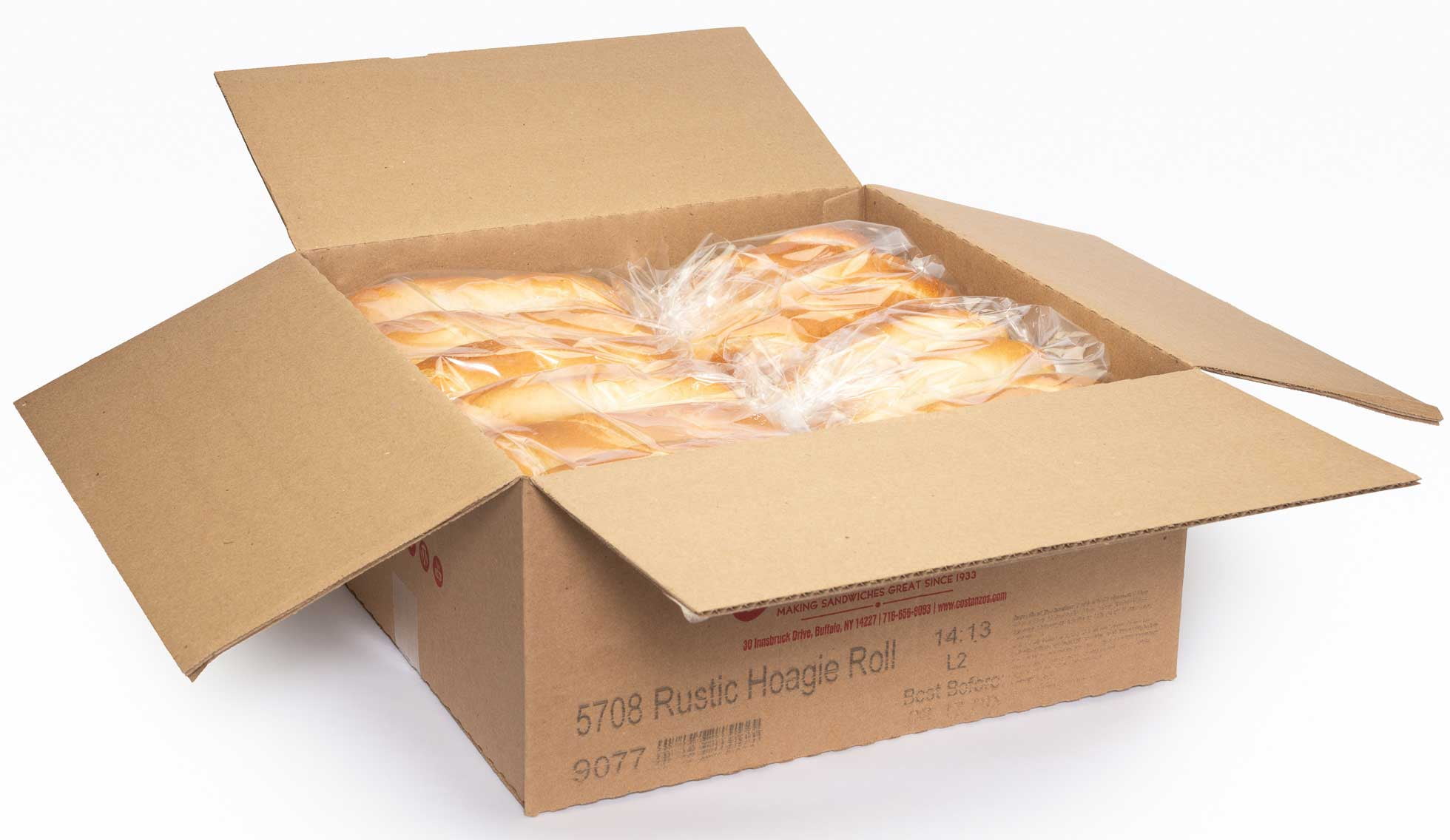 Costanzos Bakery Rustic Hoagie Roll, 131.6 Gram -- 48 per case.