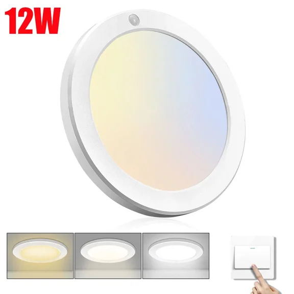 12W Led Ceiling Down Light Thin Flush Mount Kitchen Home Fixture Lamp Dimmable