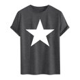 thumbnail image 4 of PNTUTB Men's Fashion Star Print Short Sleeve Crew Neck Casual Summer Classic Basic Tee Shirts, 4 of 6