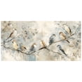 thumbnail image 2 of 1.5-Inch Thick Canvas Print Wall Art for Living Room, Bedroom, Office or Entryway – Decorative Wall Decor with Birds Perched On Branches With Leaves -58 x 28 x 1.5 in, 2 of 9