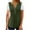 Army Green, variant on Plebaso Women's Tunic Tops with Leggings Womens Short Sleeve Button V Neck Casual Blouses Summer Clothes