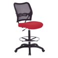 thumbnail image 1 of Deluxe AirGrid Back Drafting Chair with Rouge Red Fabric Seat, 1 of 5