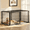 64IN_Black, variant on Teqhome Heavy Duty Dog Kennel 48 in with PVC Top Cover, Metal Dog Playpen with Flexible Door for Indoor Use, Small Medium Dogs