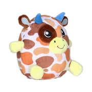 DREAM BEAMS - Basil the Bull Plush Toy (7.5/18cm), Huggable Cuddly Companion with Glow-in-the-Dark Magic, Dreamscovery 2 Collection