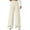 Khaki, variant on LEAVINGSUO Wide Leg Pants for Women Solid High Waist Elastic Sweatpants Casual Loose Flowy Workout Pants With Pocket Black S
