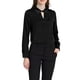 thumbnail image 5 of INSPIRAR CHIC Blusa de Satén para Mujeres de Manga Larga Elegante con Cuello en V para Trabajo Oficina Talla L Negra, 5 of 6