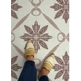 thumbnail image 3 of FloorPops Jamila Burgundy Peel and Stick Floor Tiles, 3 of 8