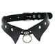 thumbnail image 2 of Gargantilla punk, collar de mujer, joyería de de cuero jinwen Gargantilla de cuello punk, 2 of 8