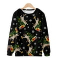 thumbnail image 2 of IROINNID Deals Long Sleeve Pullover Shirts for Men Comfy Christmas Sweatshirt 3D Printing Round Neck Sweater Top Shirt Blouses,Navy, 2 of 5