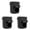 Black, variant on 3 Pack Potato Grow Bags 4 Gallon - Heavy Duty Fabric Planter Pots with Harvest Window & Handles for Vegetables, Tomatoes, and Root Crops (Black/Green/Beige)