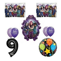 Disney the Descendants 2 Happy 9th Birthday Party supplies Balloon