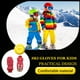 thumbnail image 2 of Inteprter 6 pares de manoplas para niños, impermeables, de invierno, unisex, dibujos animados, regalos para niños, suministros de esquí, adorables Suministros térmicos rojo Inteprter HA059224-01B, 2 of 5