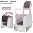thumbnail image 6 of Jumbo Hooded Cat Litter Box, Extra Large Gray, 6 of 6