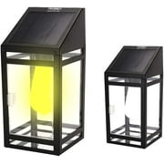 Techko Solar LED Wall Lantern - Amber or White Light