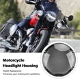 thumbnail image 4 of Headlamp Shell Cover, Enhanced Safety 7 Inch Motorcycle Headlight Housing Anti Aging Impact Resistant  for R18 R12 R1200 Ninet Rninet Gray,Transparent, 4 of 7